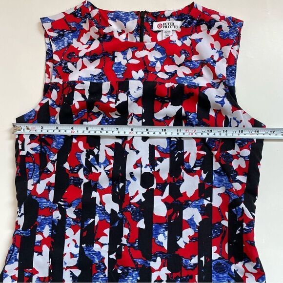 Peter Pilotto for Target  Red Crepe Sheath Fluted Hem
Dress Sz XS - Picture 13 of 16